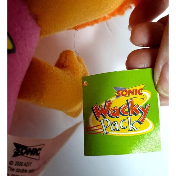 VTG Sonic Cherrie Plush 10.5" Toy Doll Wacky Pack C3 Rocket RARE Collectible HTF - Picture 8 of 8